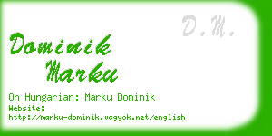 dominik marku business card